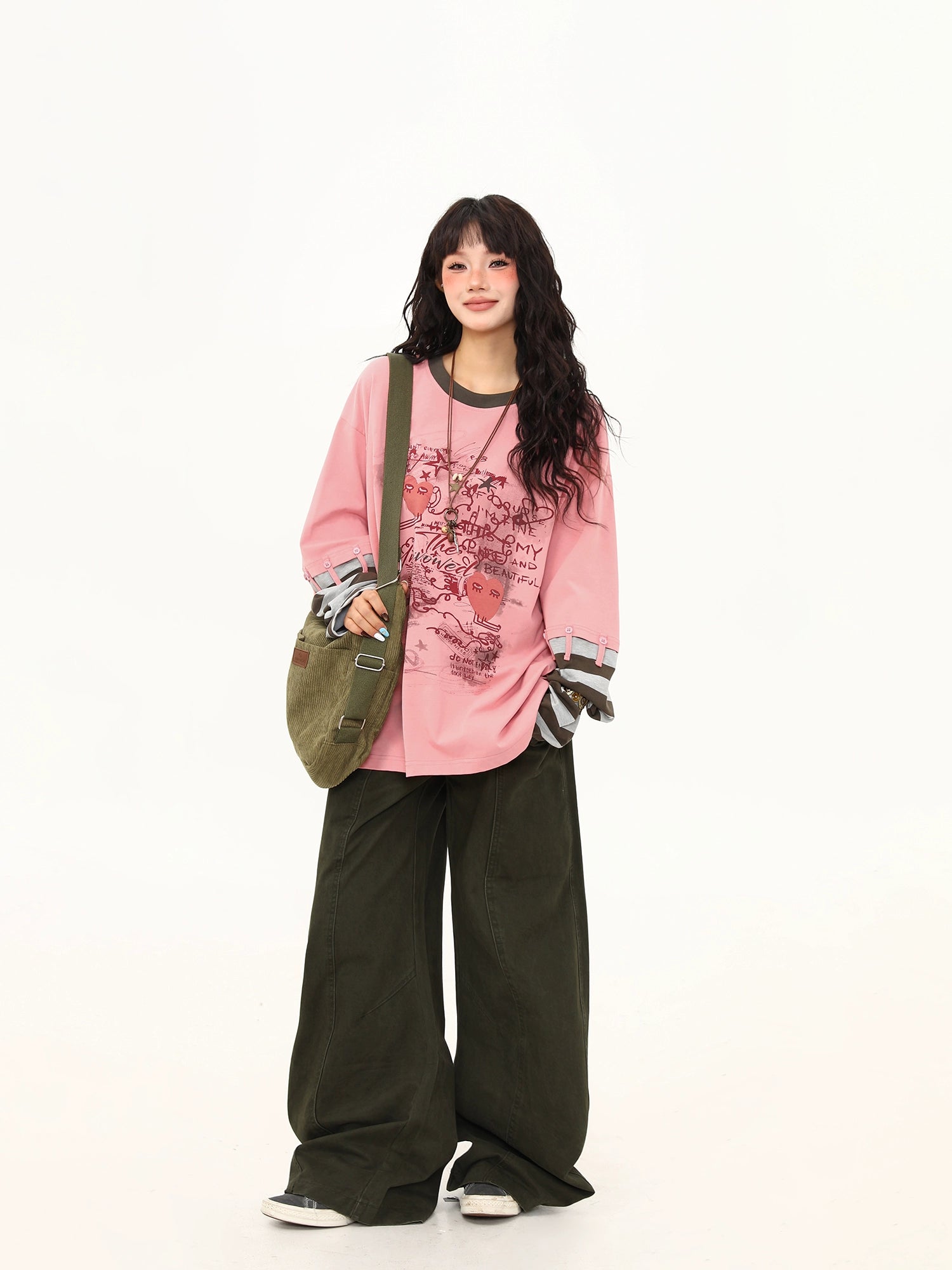 Rose Reverie Illustrated Layered Tee