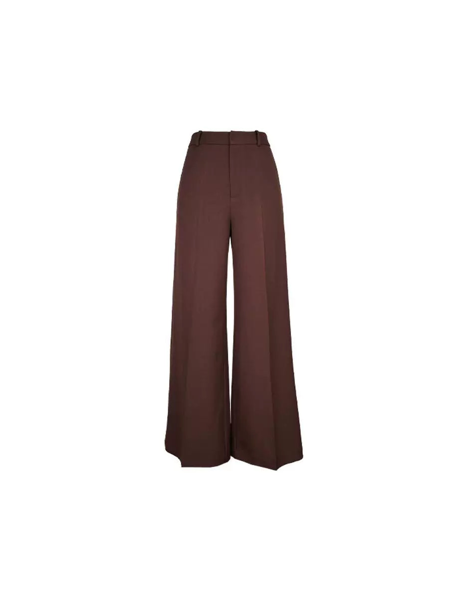 Classic High Waist Wide Leg Trousers