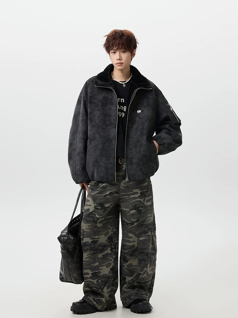 Aviator Sherpa-Lined Jacket