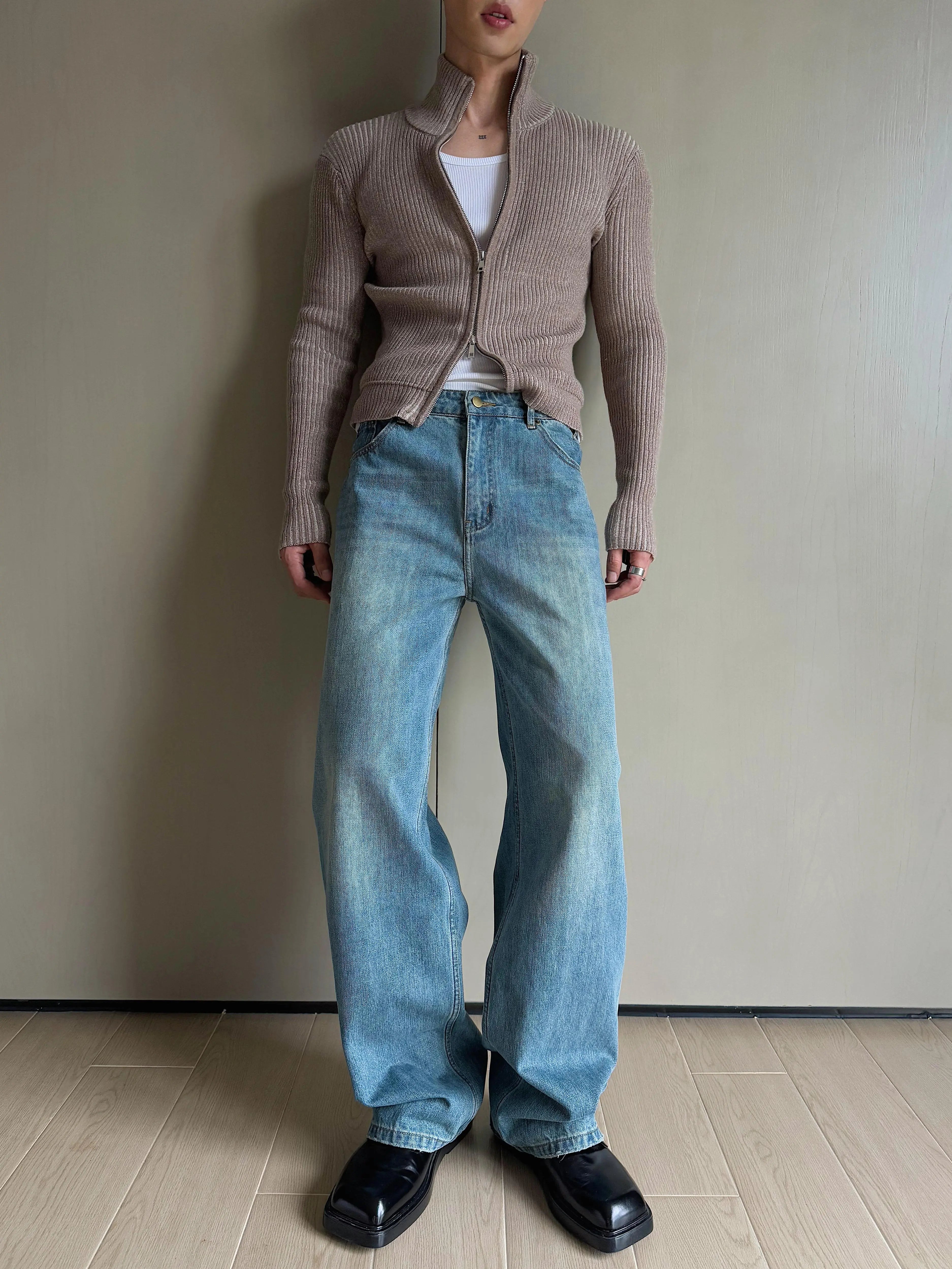 Vintage Wide Leg Baggy Denim Jeans
