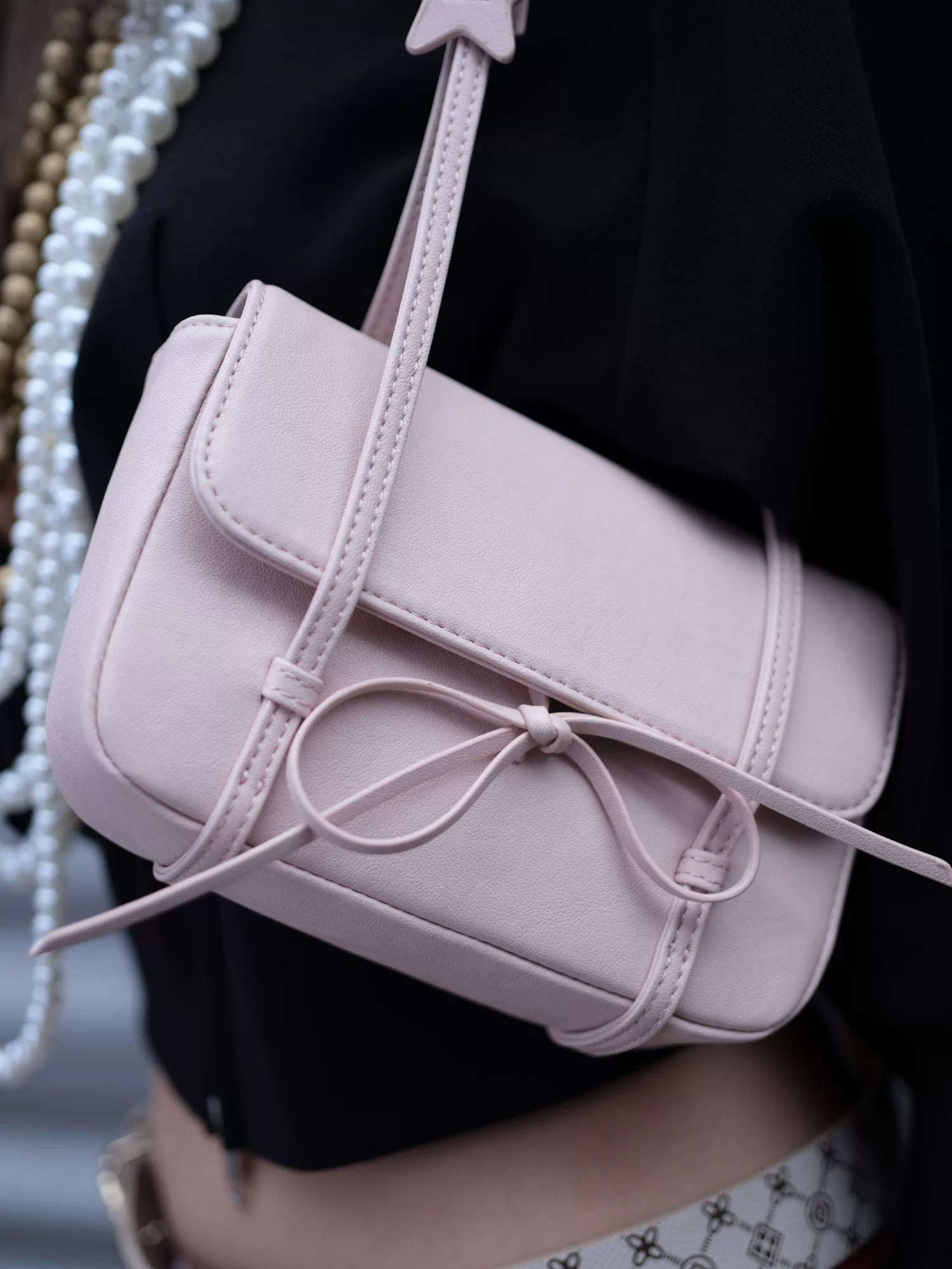 Bow-Tie Pillow Shoulder Bag - view 3