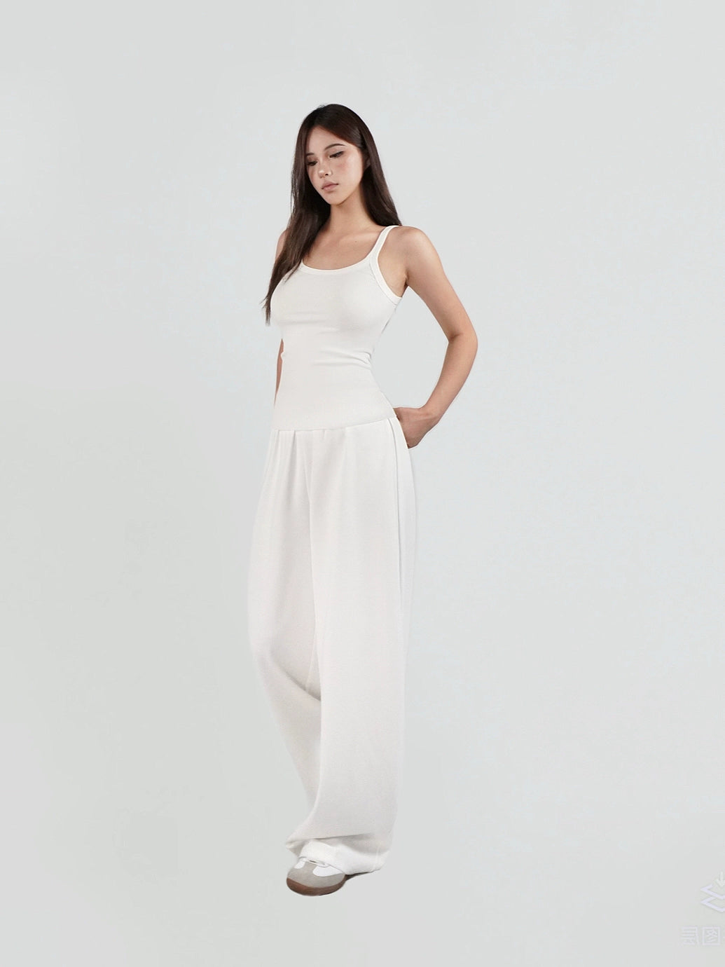 Floor-Length Straight Casual Pants