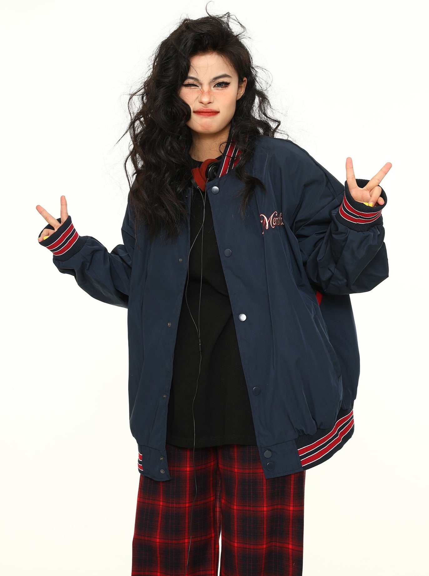 Varsity-Style Bomber Jacket