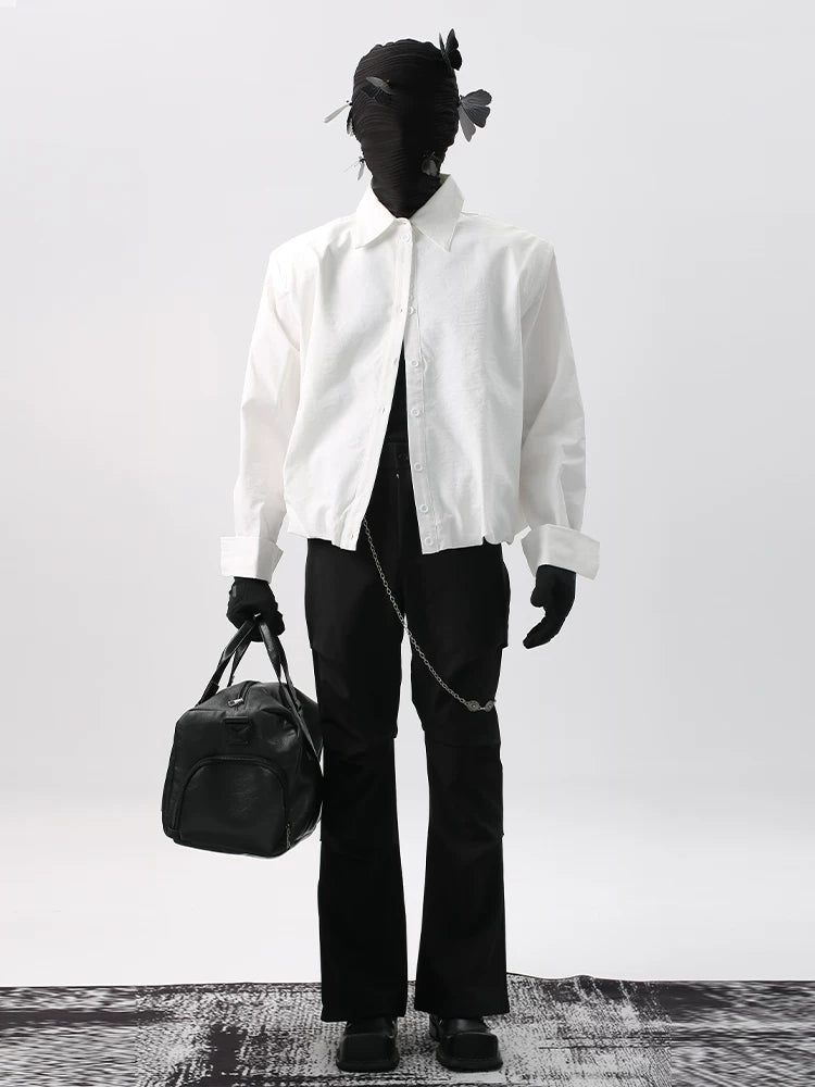 Wingveil Cropped Poplin Shirt