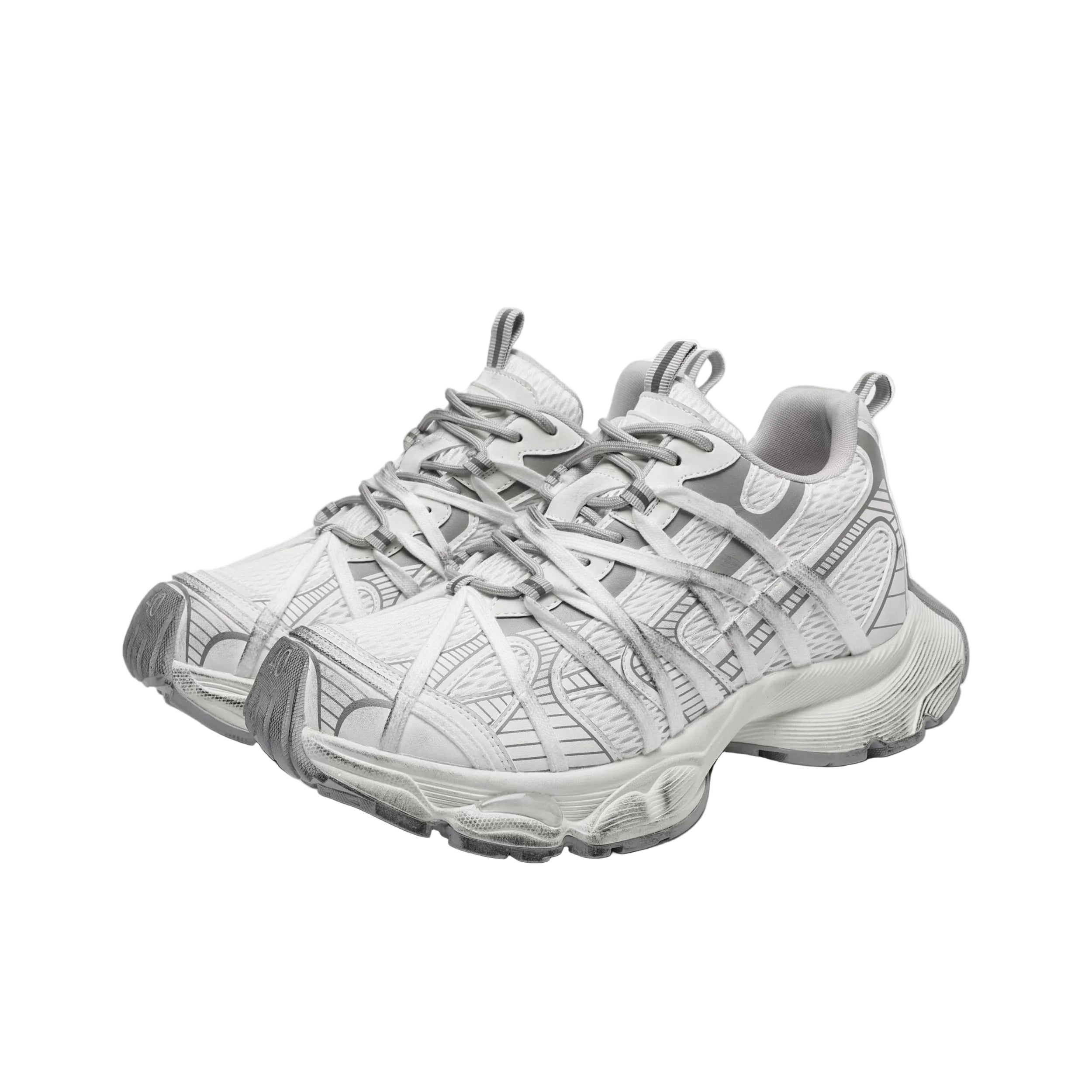 Graphic Platform Chunky Sneakers