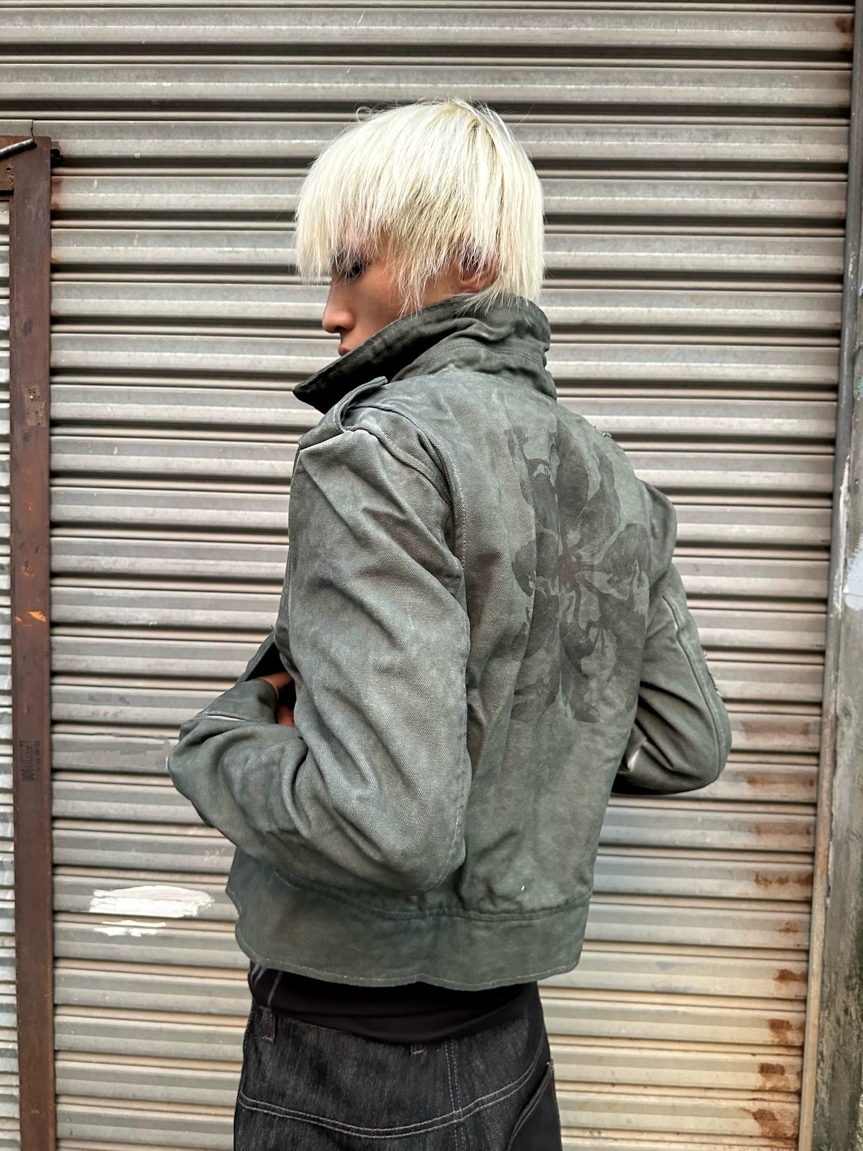 King Rat Five‑Star Dyed Moto Jacket