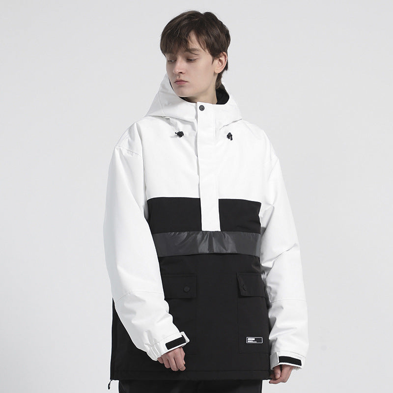 Two-Tone Colorblock Snow Anorak
