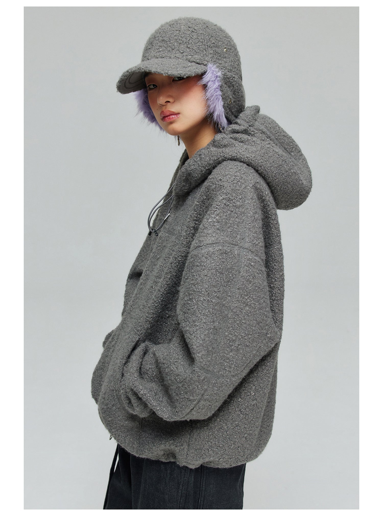 Sherpa Zip-Up Hoodie