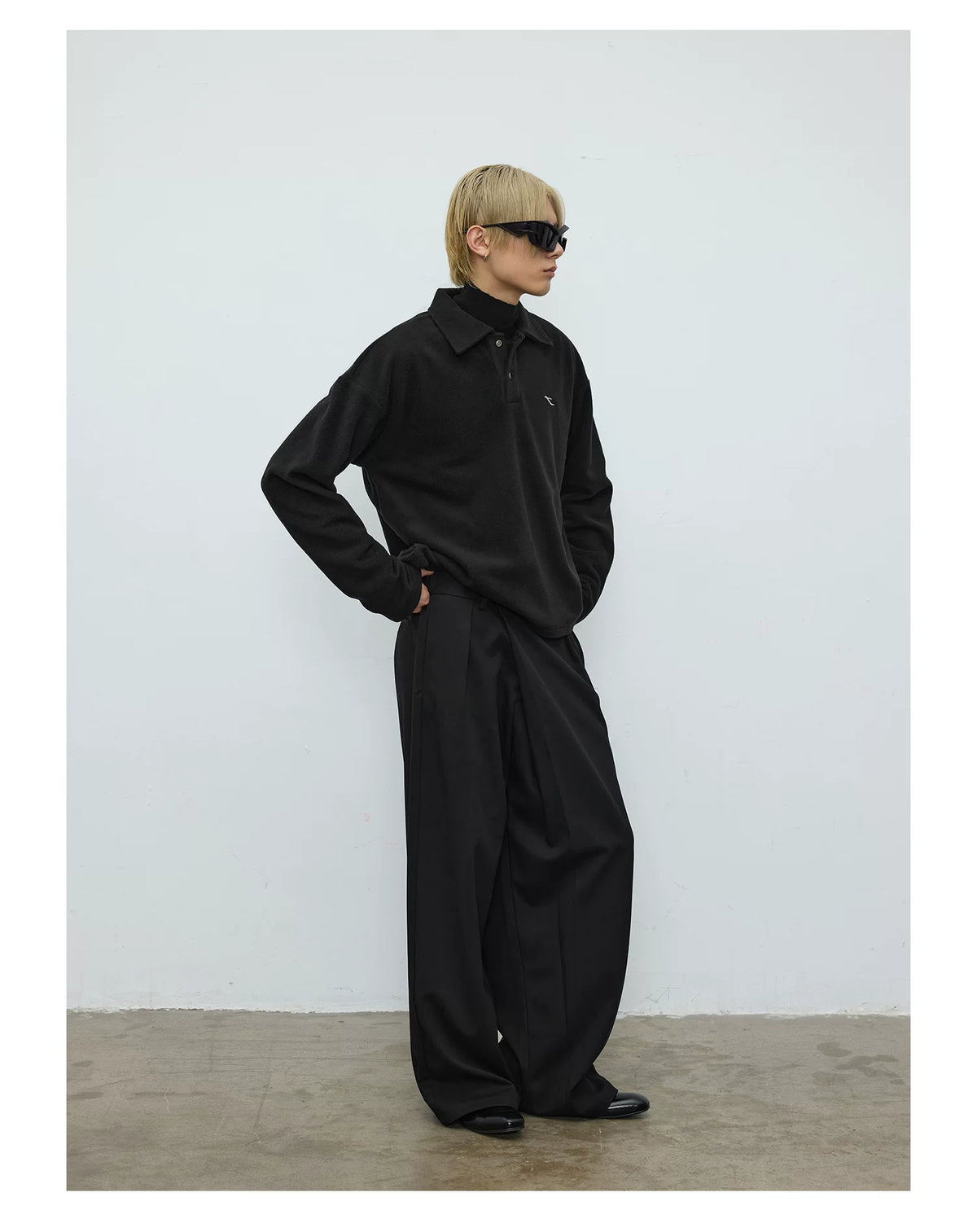 Marlow Long-Sleeve Knit Polo