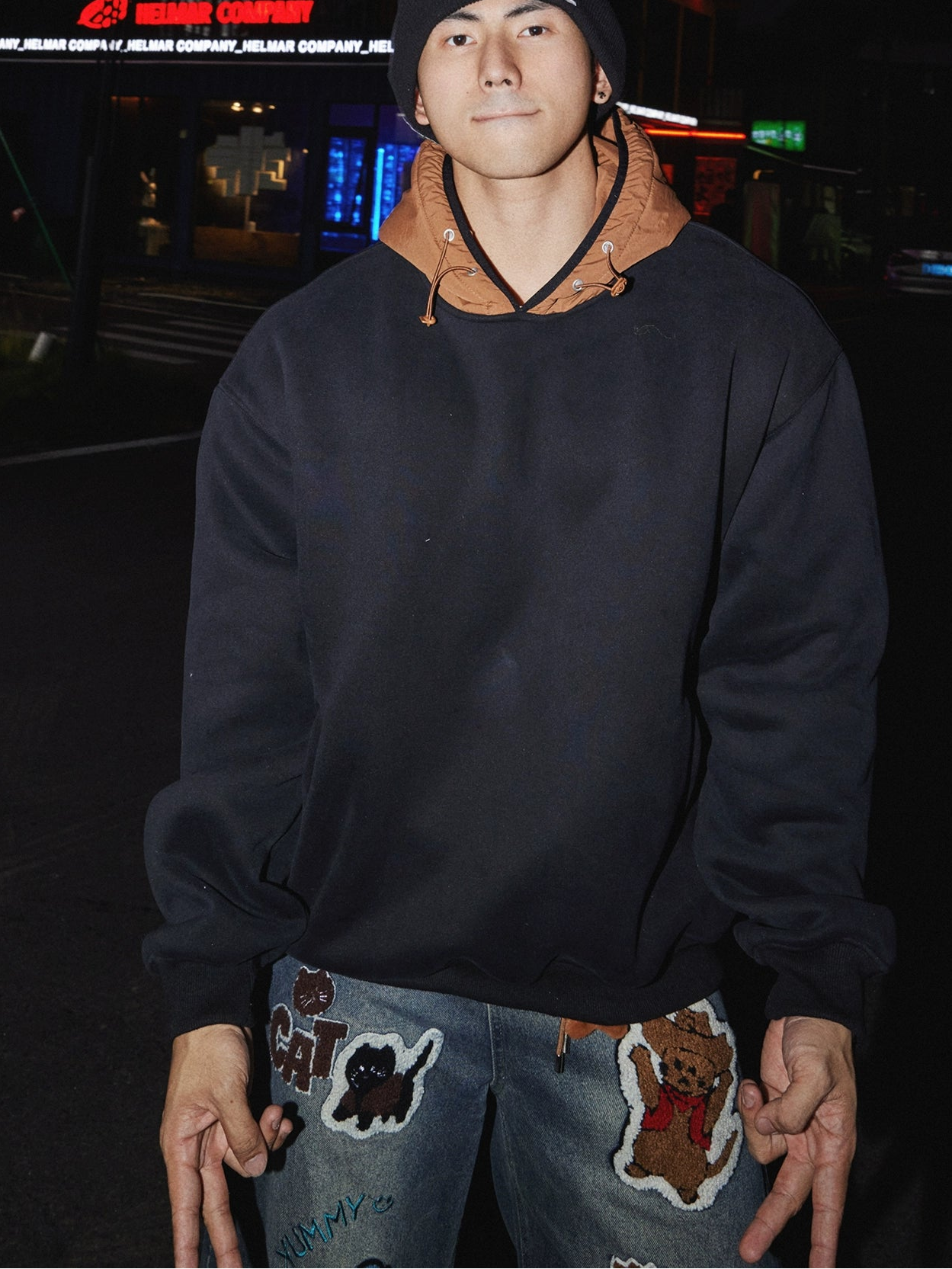 Heather Haze Layered Hoodie Sweatshirt