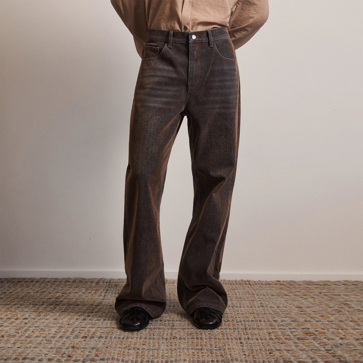 Rust Vintage Flare Jeans