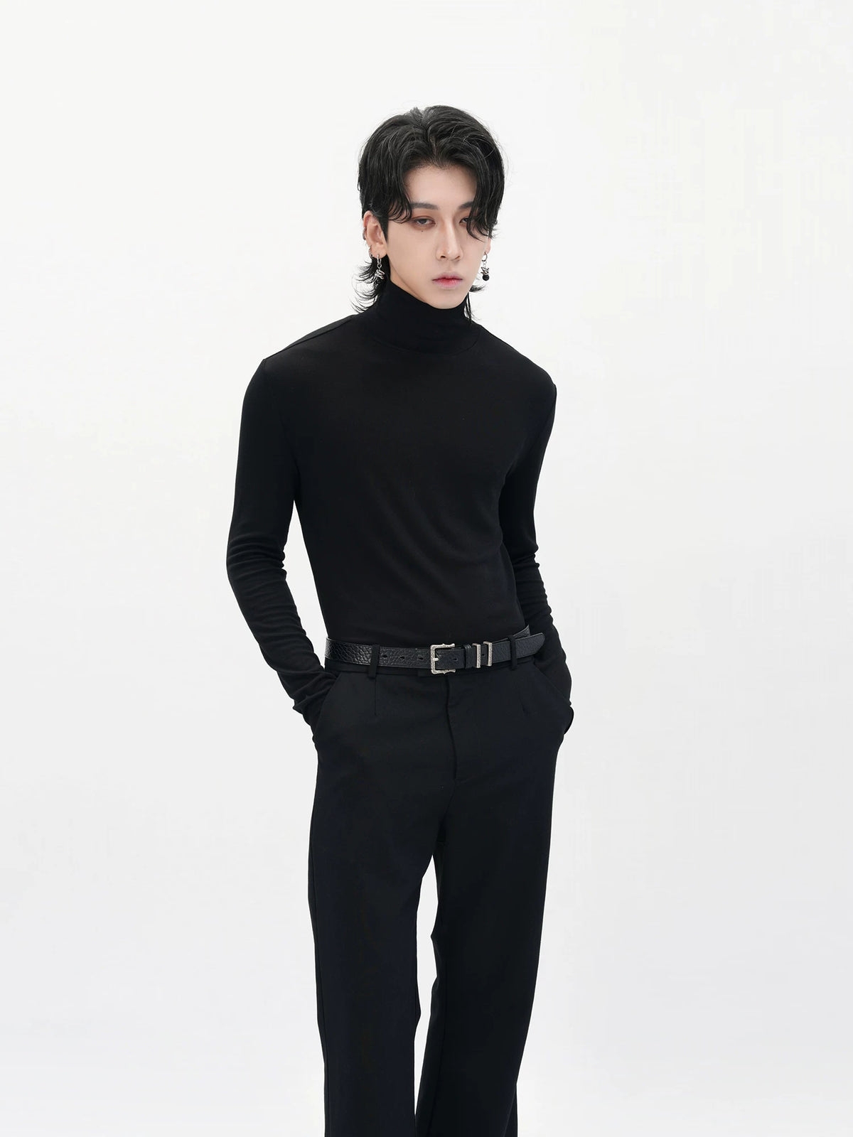 Cuff Mock Neck Top