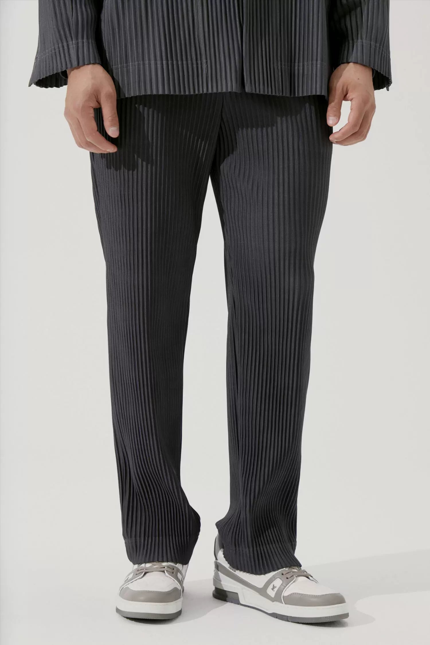 Frostline Pleated Straight-Leg Trousers