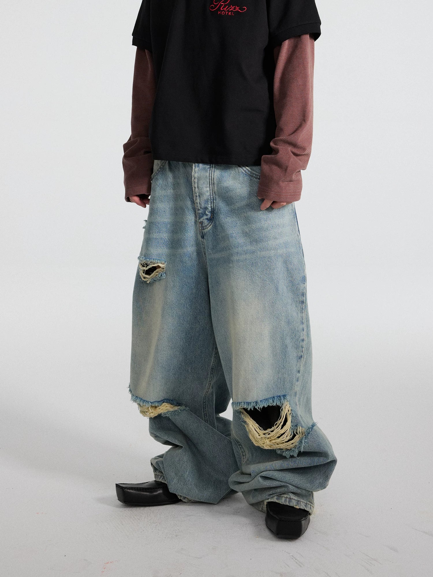 Tidal Stack Shredpool Balloon Jeans