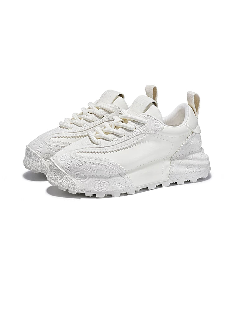 LuxeTrail Embossed Sneakers