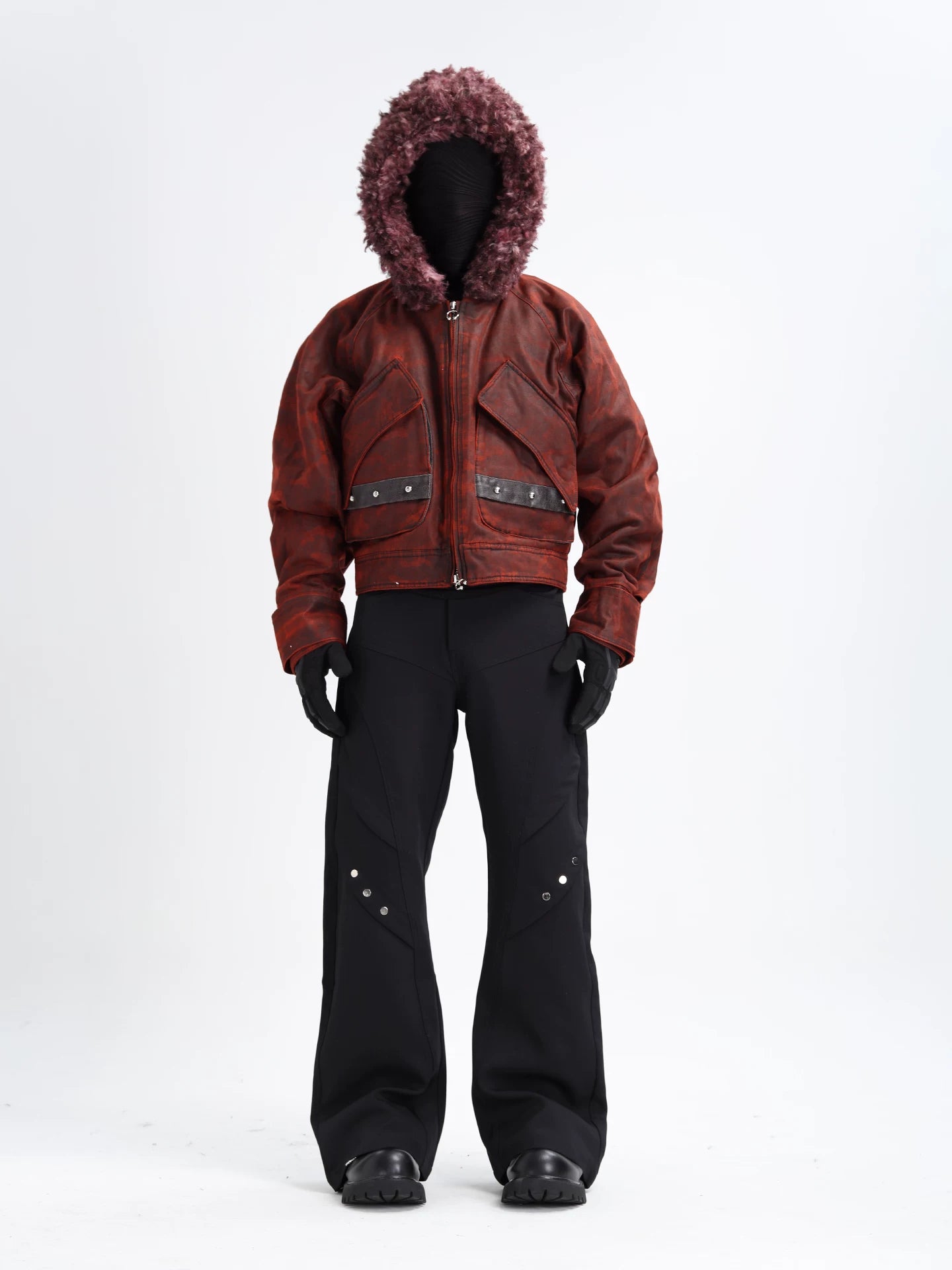 Ember Faux-Shearling Hooded Bomber
