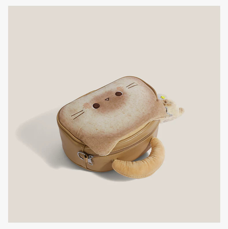 Cinnamon Puff Kitty Barrel Bag