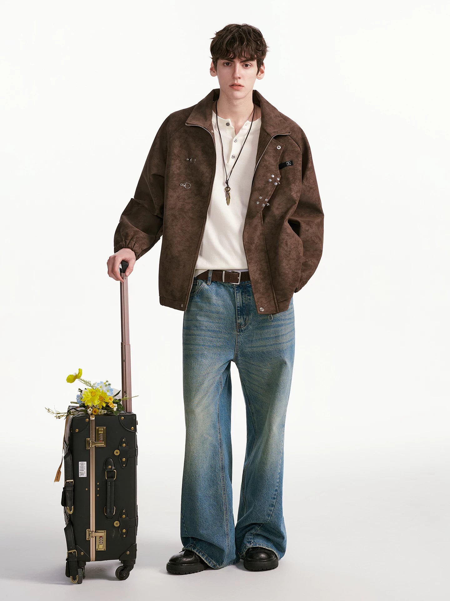 Cinderlock Buckle High‑Neck Jacket