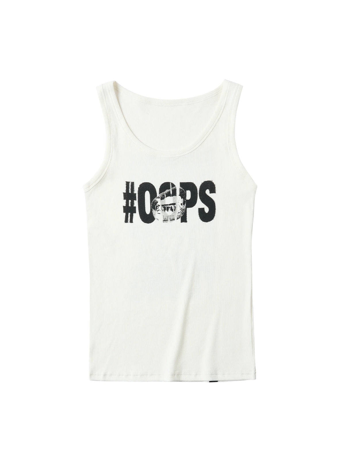 Rebel Pulse Graphic Ribbed Tank Top
