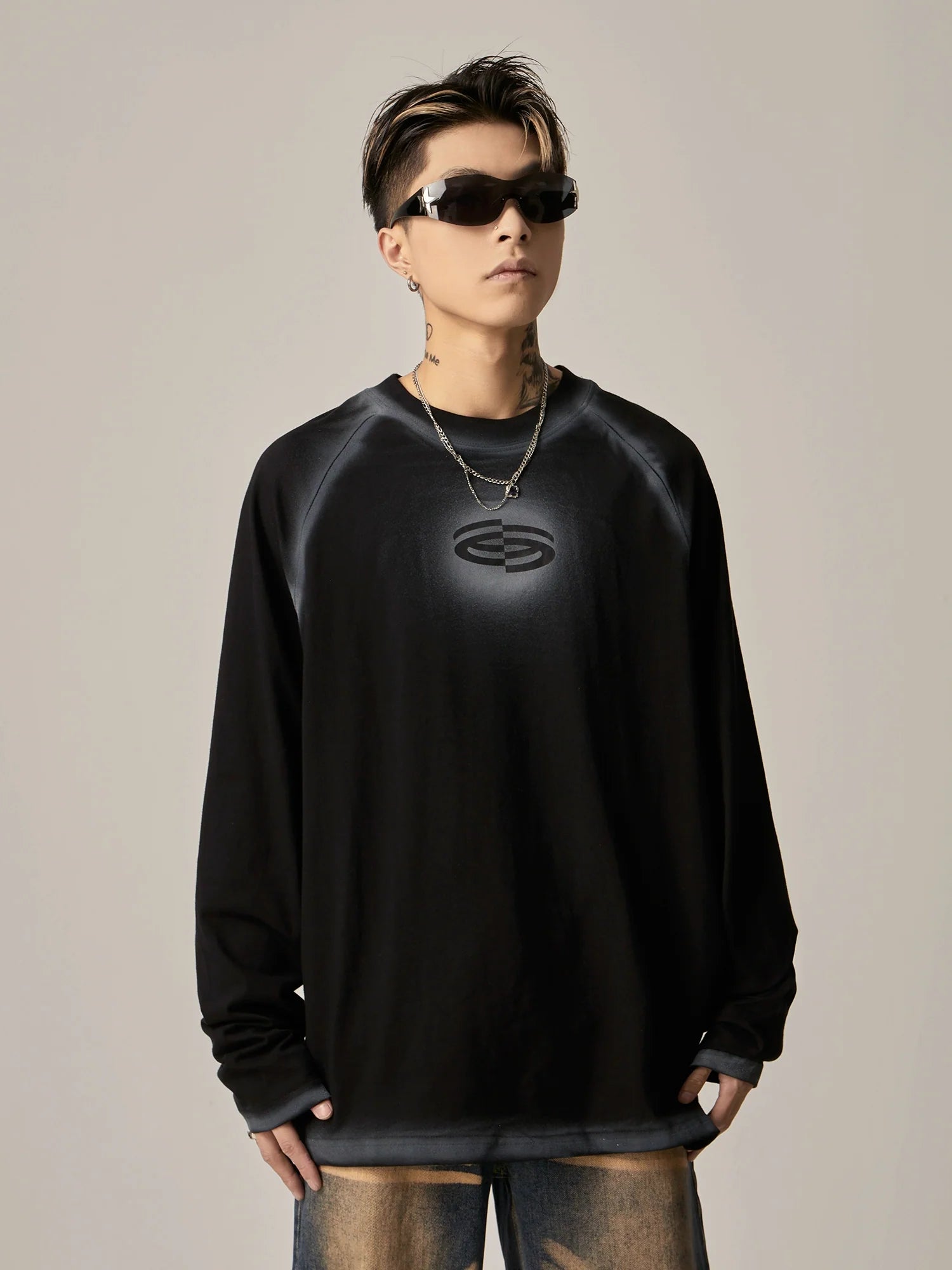 Stealth Logo Oversized Sweatshirts