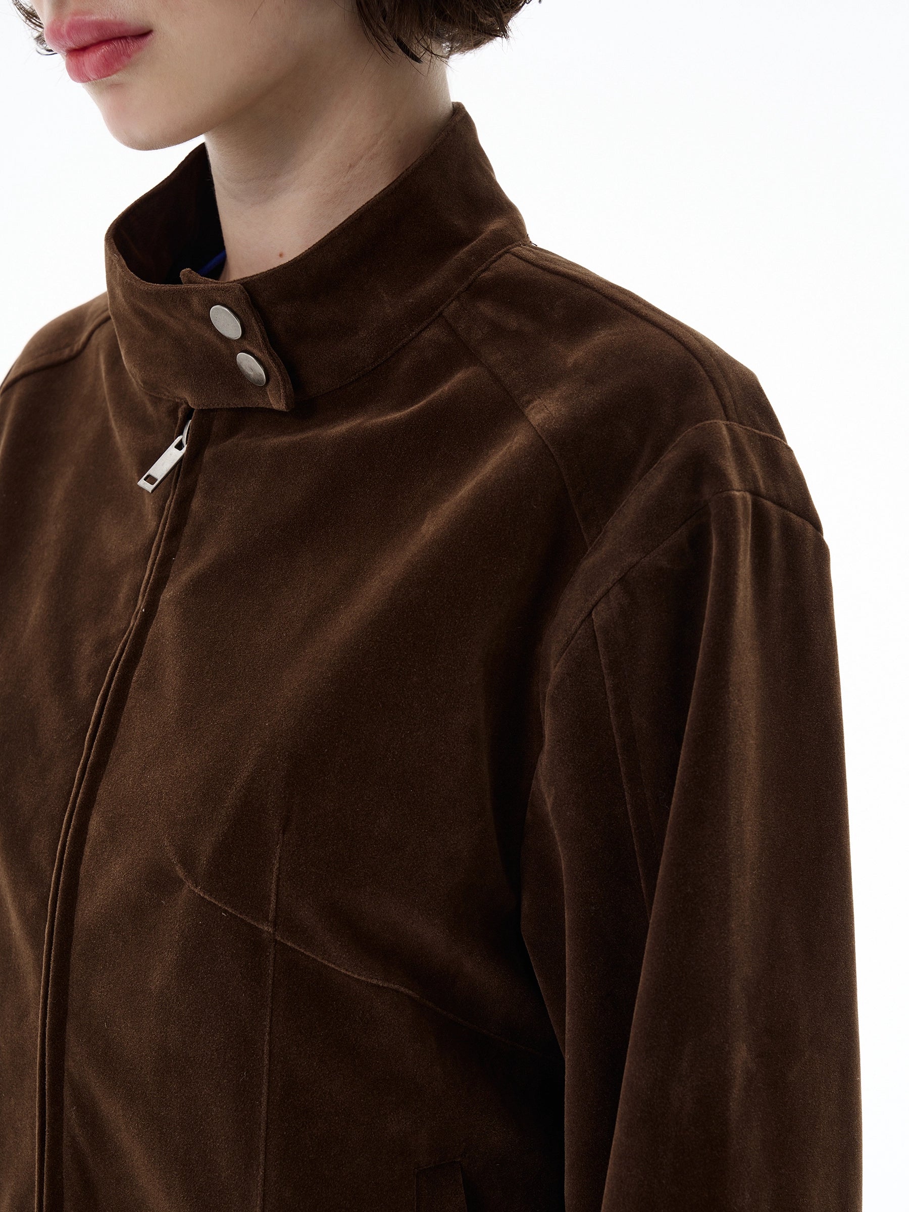 Velvet Espresso Moto Jacket