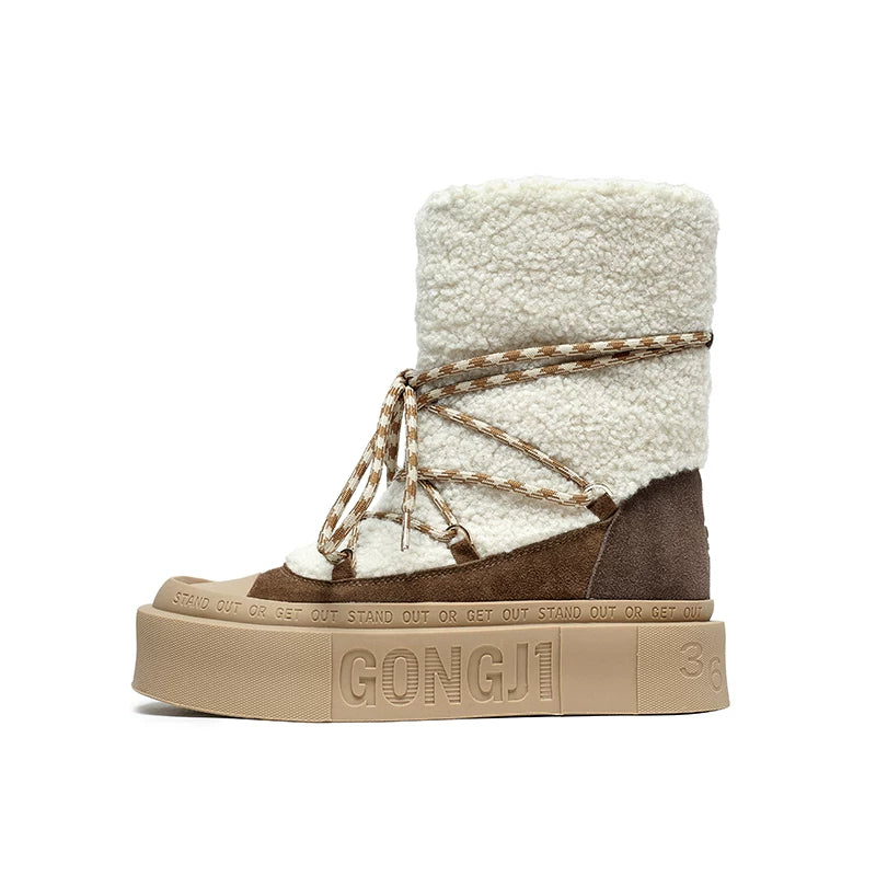Snowbound Sherpa Platform Boots