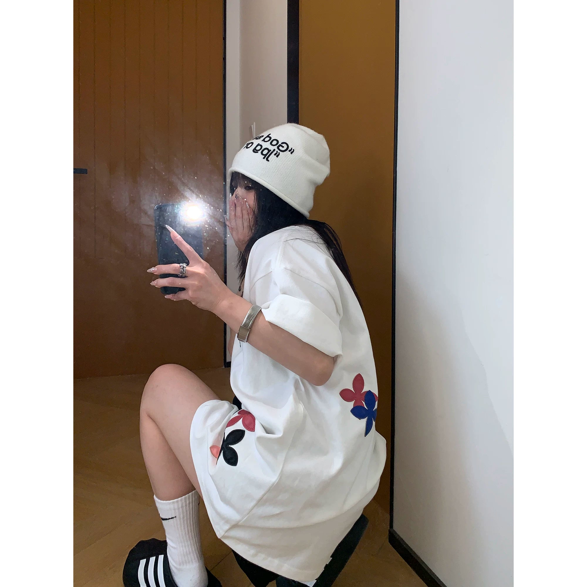 Blossom Script Oversize Tee