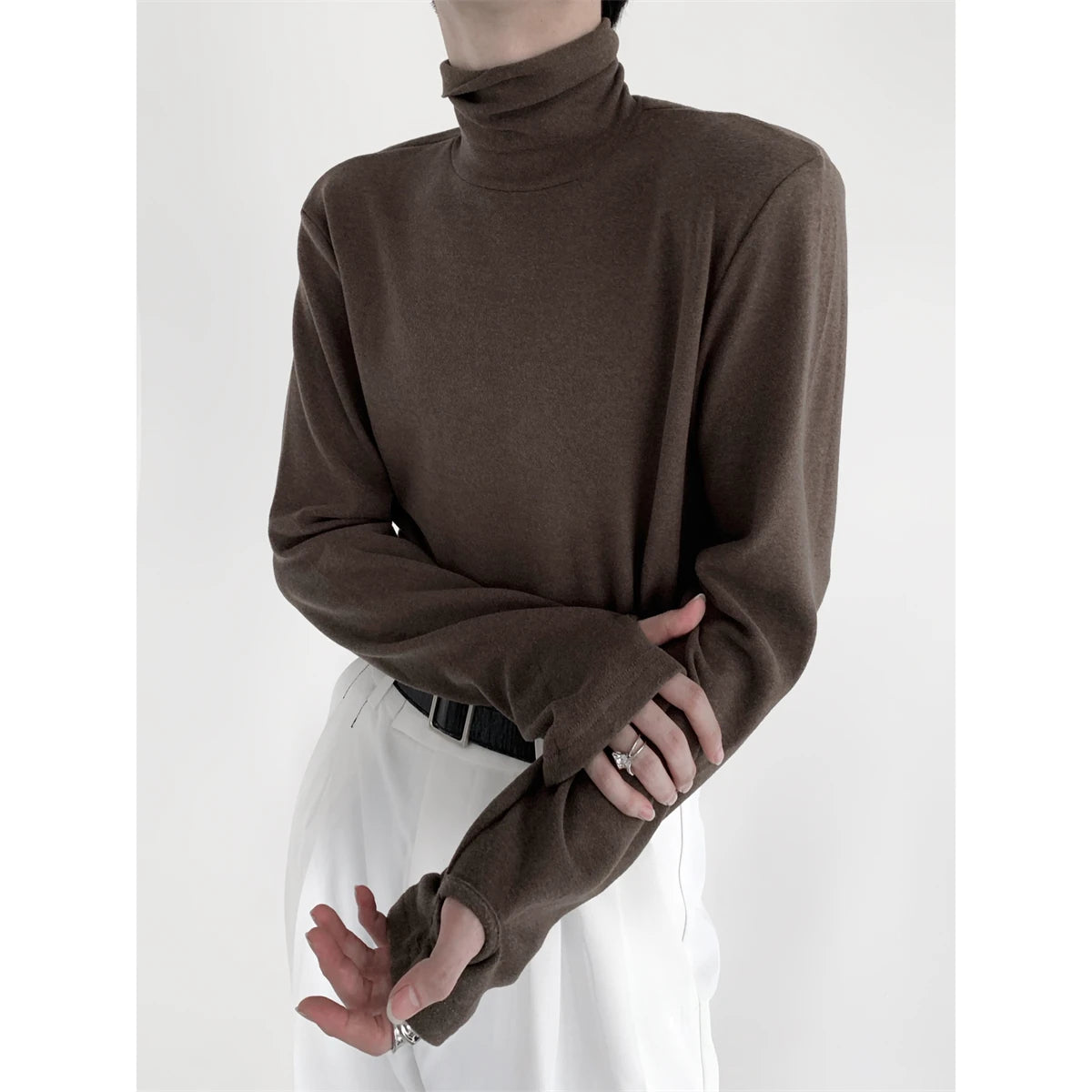 Slouch Turtleneck Top