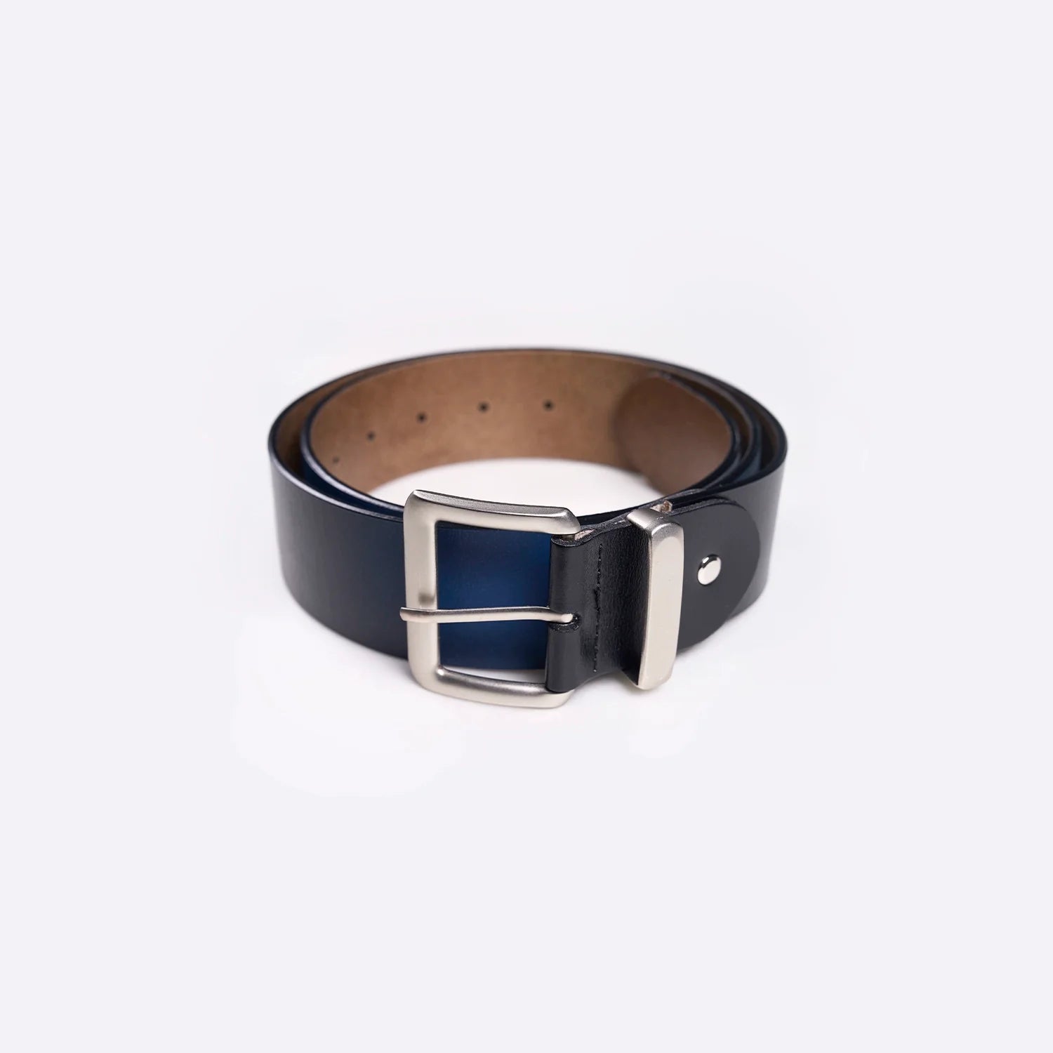 Gradient Spray-Painted Leather Belt