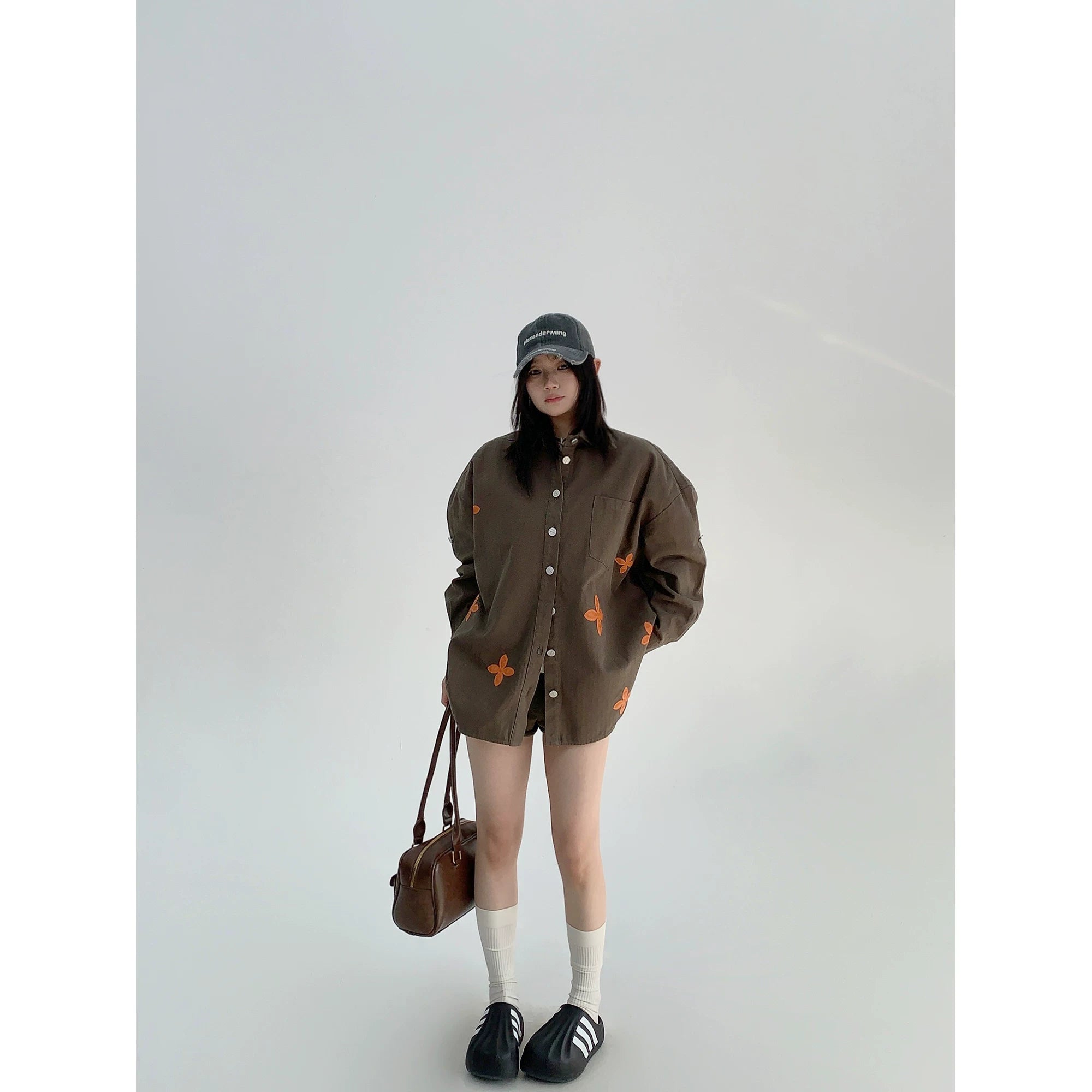 Olive Bloom Button Shirt