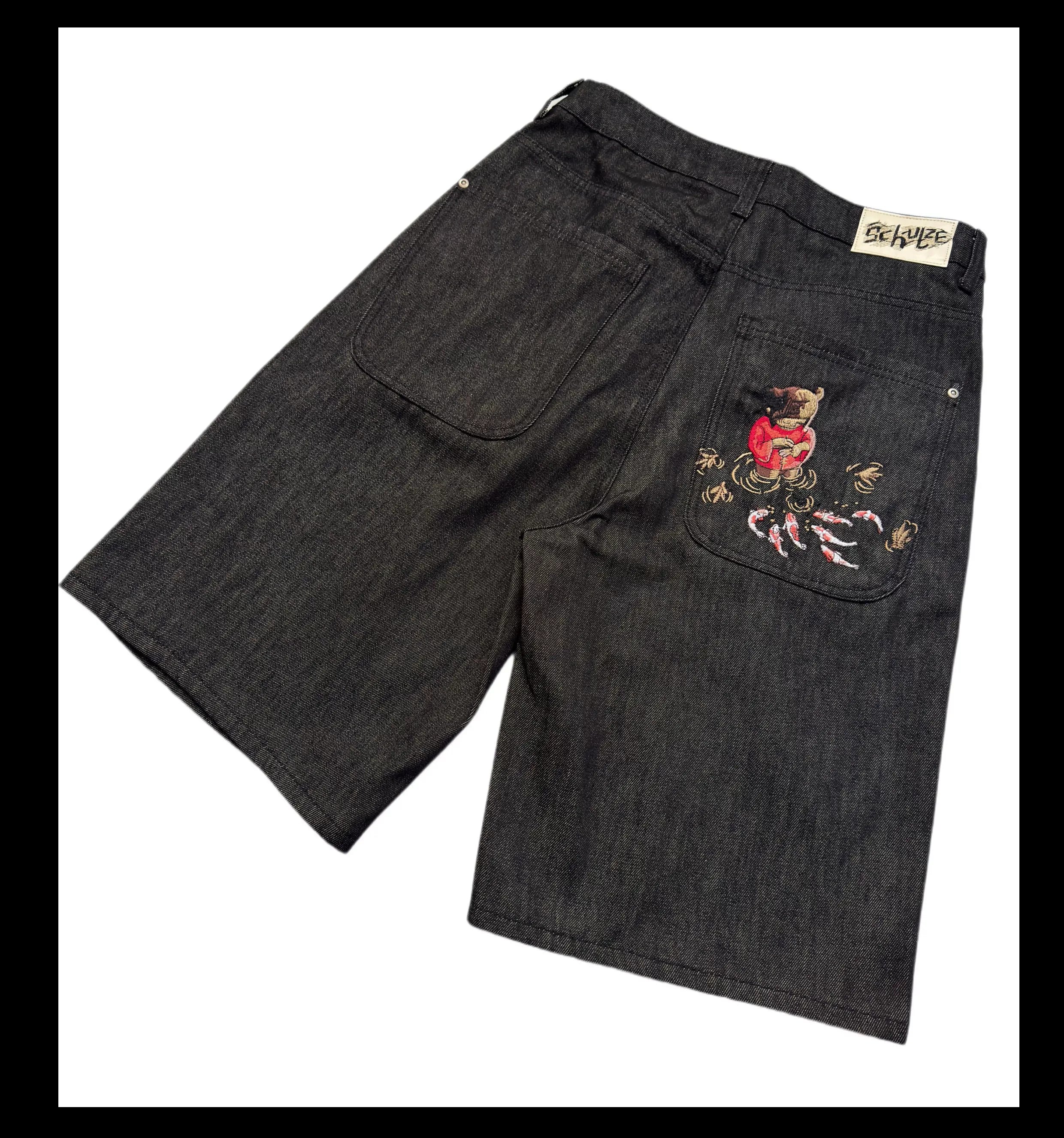 Tempest Embroidered Denim Shorts