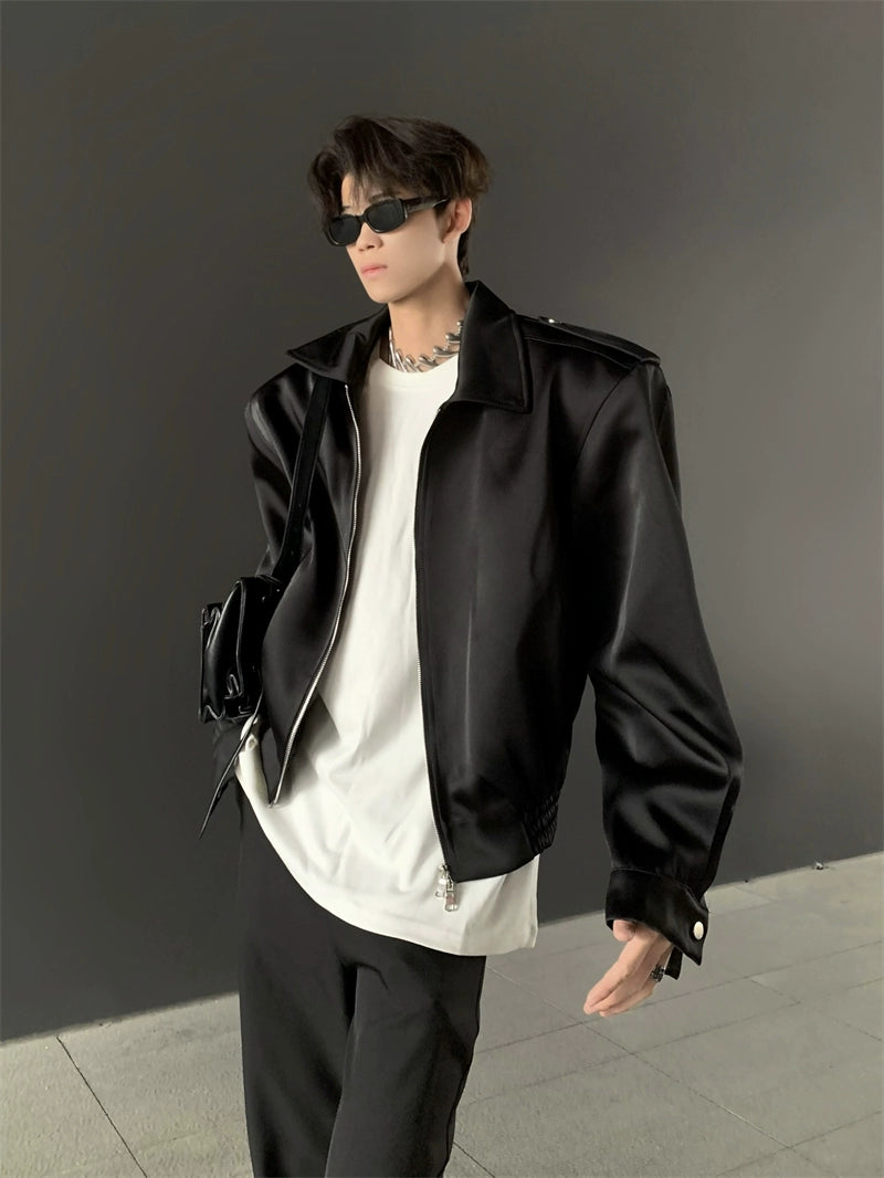 Structured Shoulder Bomber Jacket