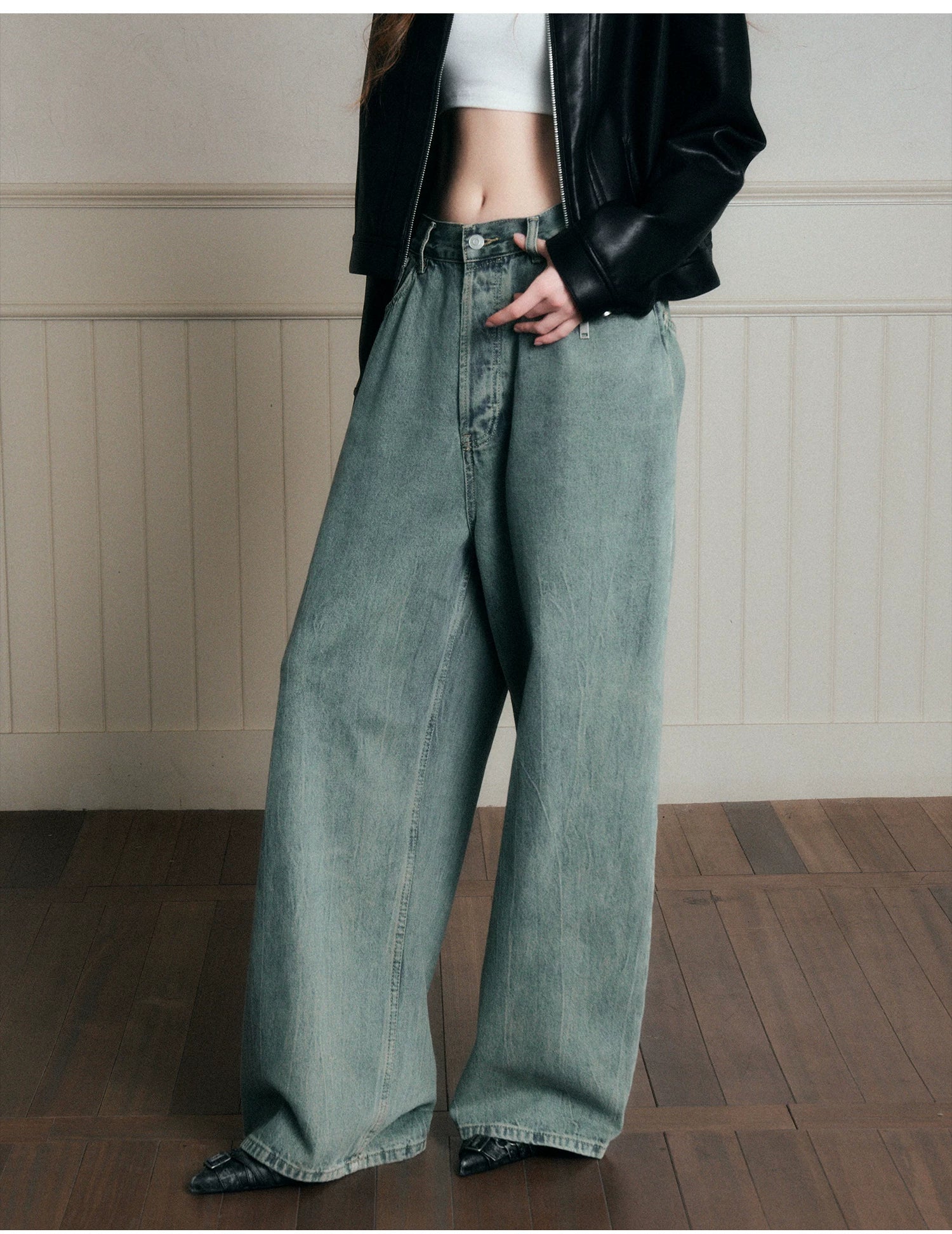Vintage Drift Wide-Leg Jeans