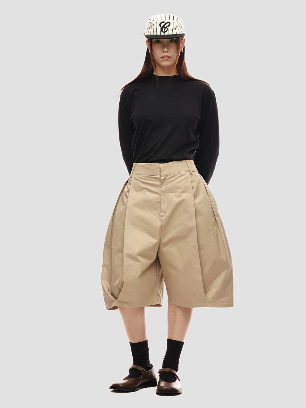 Dune Drapers Loose Fit Shorts - Khaki