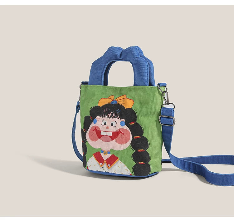 Giggles & Bows Cartoon Tote