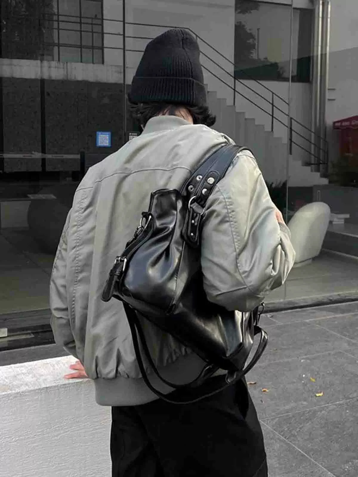 Midnight Bolt Rivet Tote