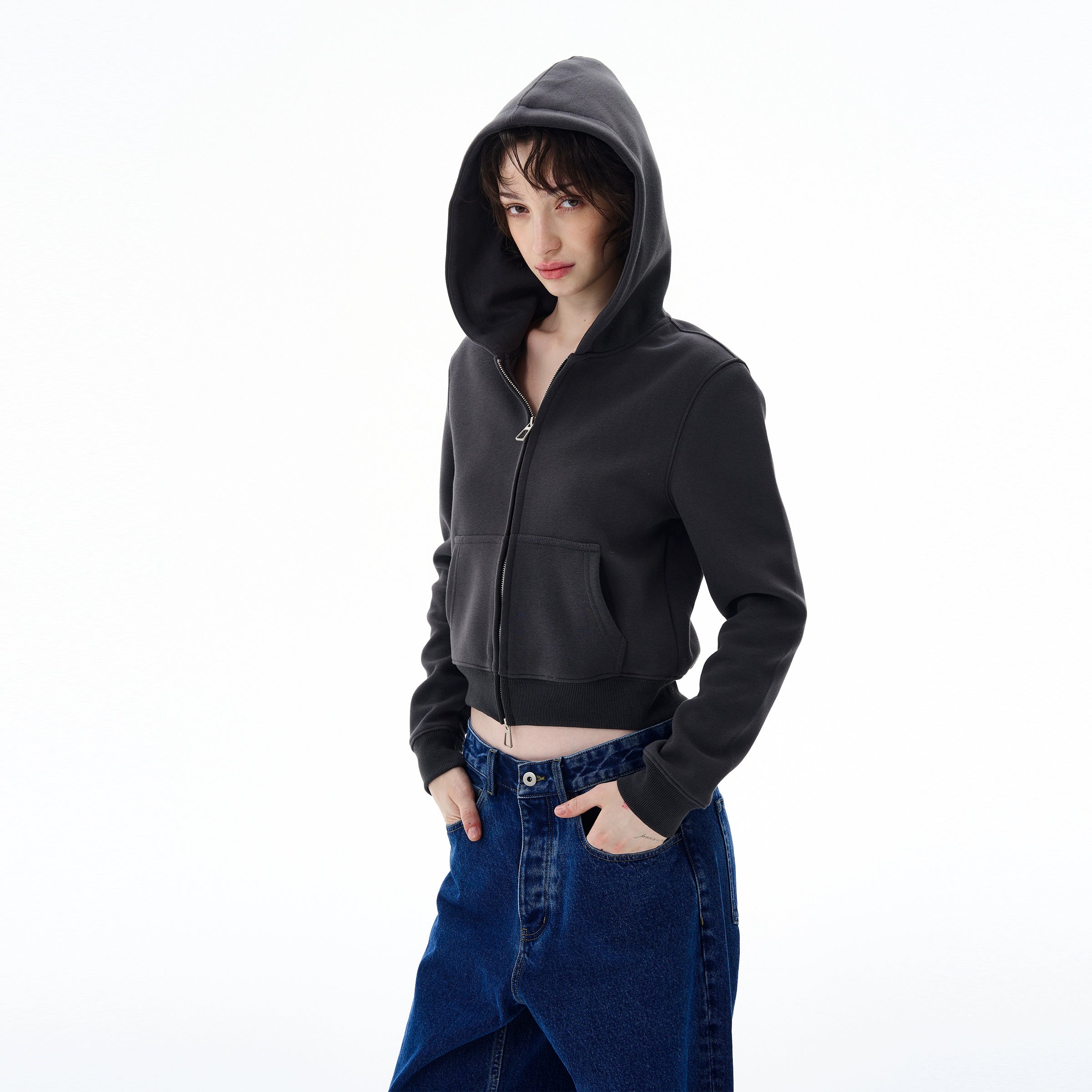Cloudlite Cropped Zip Hoodie