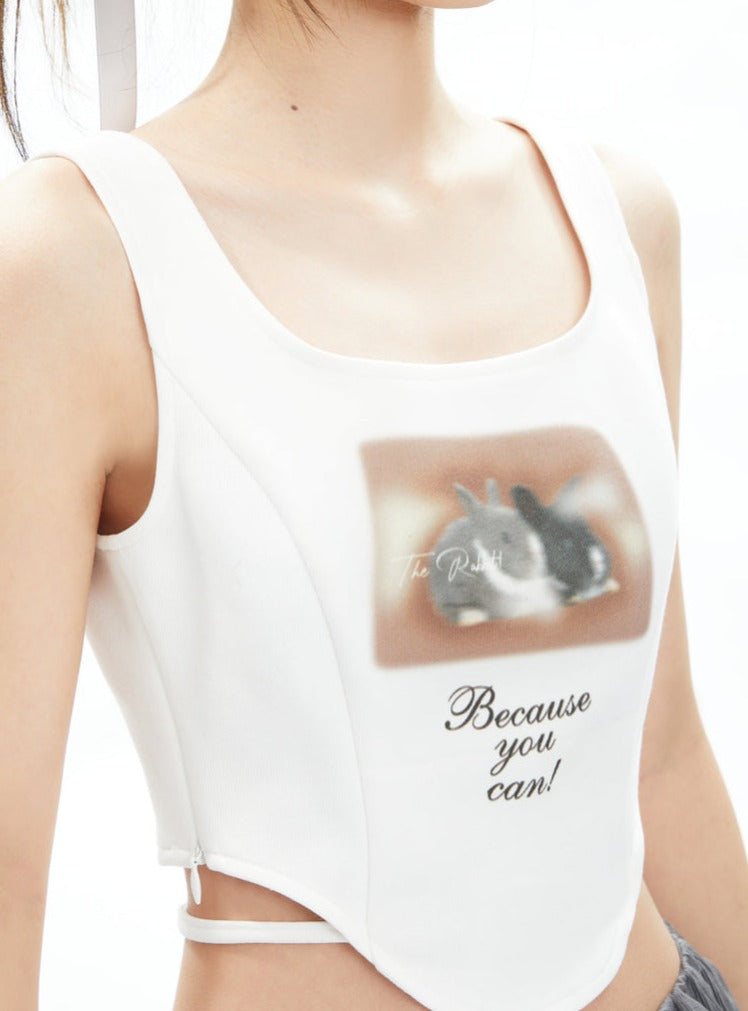 Bunny Motivation Crop Tank