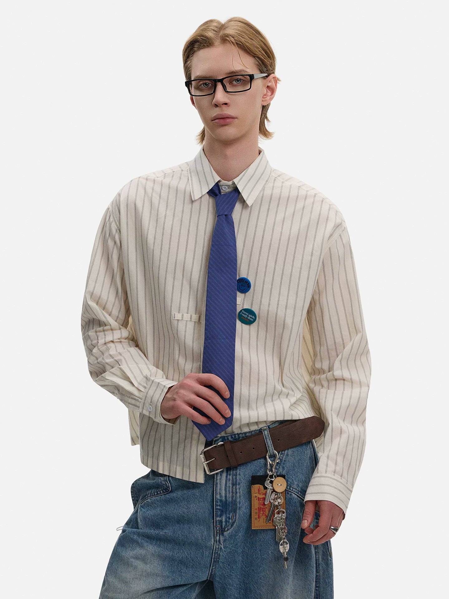 Ivory Line Oxford Shirt