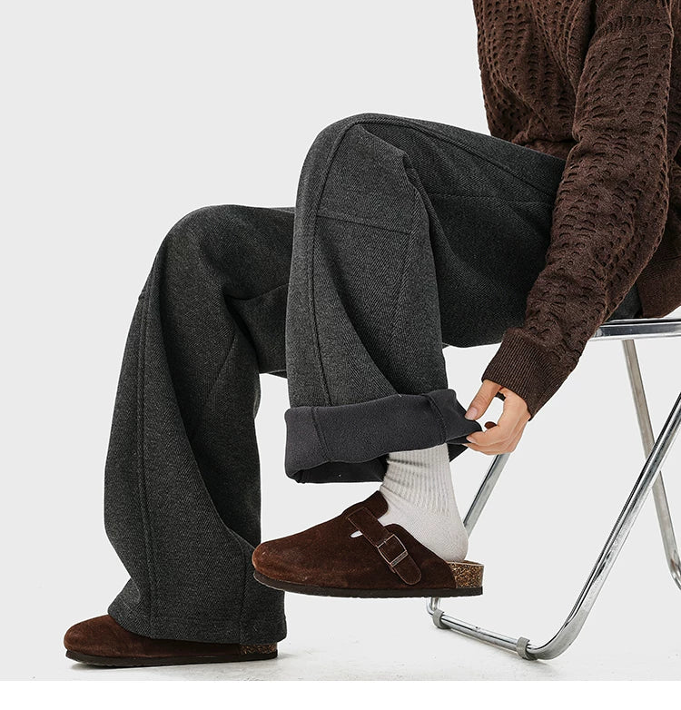 Hearthstone Herringbone Cuffed Trousers
