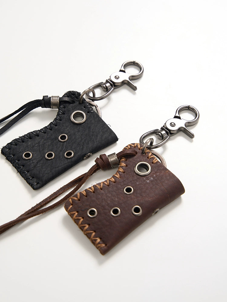 Leather Keychain Accessories Set
