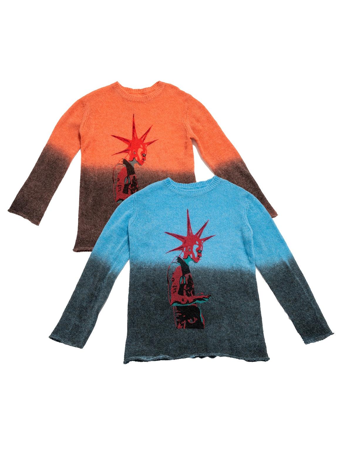 Statue of Liberty Ombre Long Sleeve Tee - chiclara