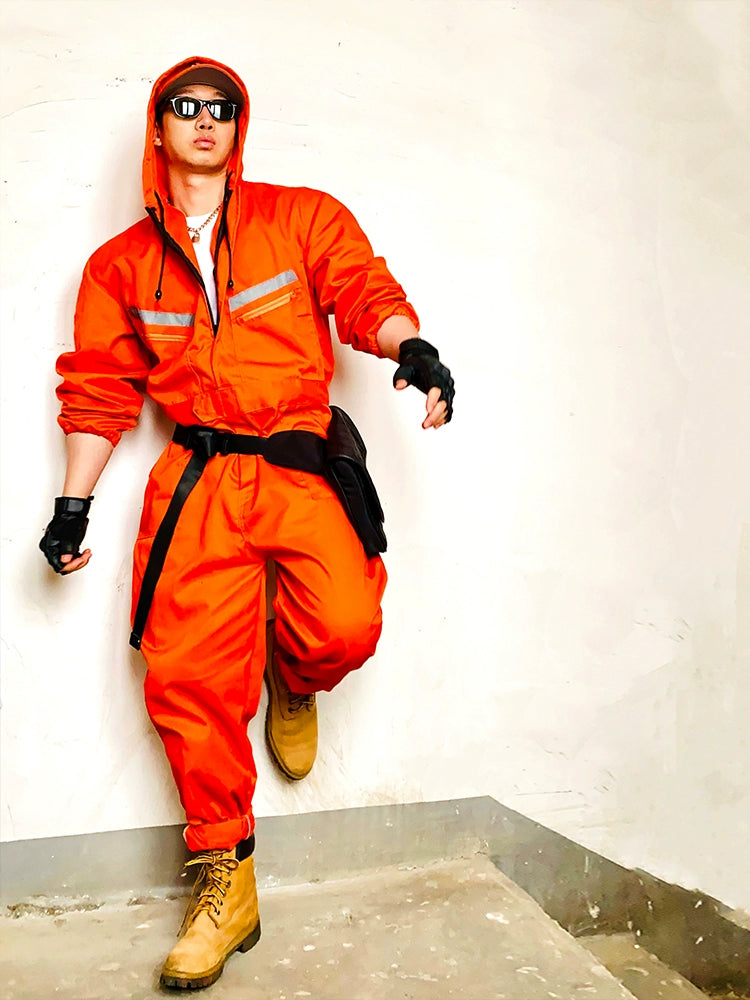 High-Visibility Safety Jumpsuit