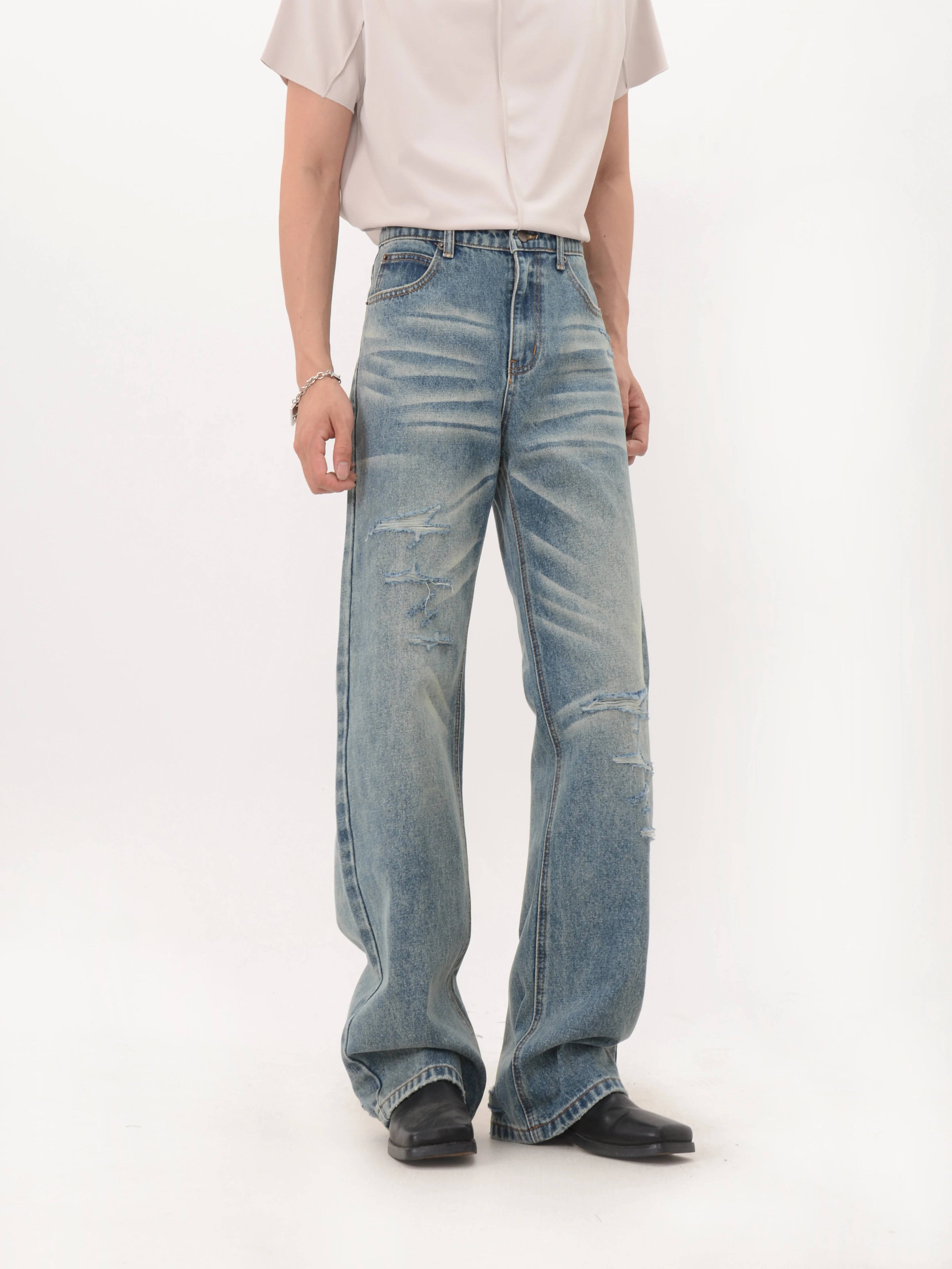 Faded Rift Wide Denim