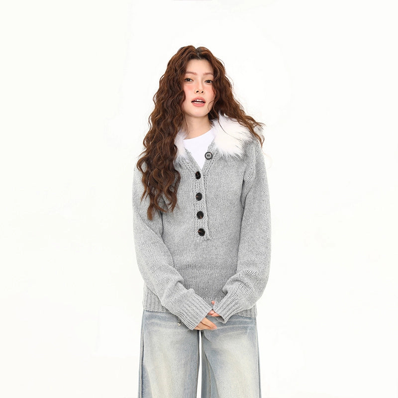 Snowfall Halo Faux Fur Cardigan
