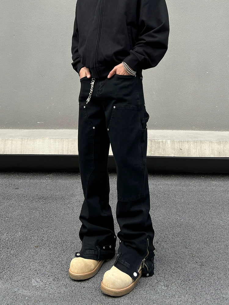 Midnight Rivet Tech Cargo Pants