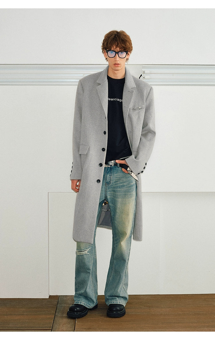 Modern Stand Collar Overcoat