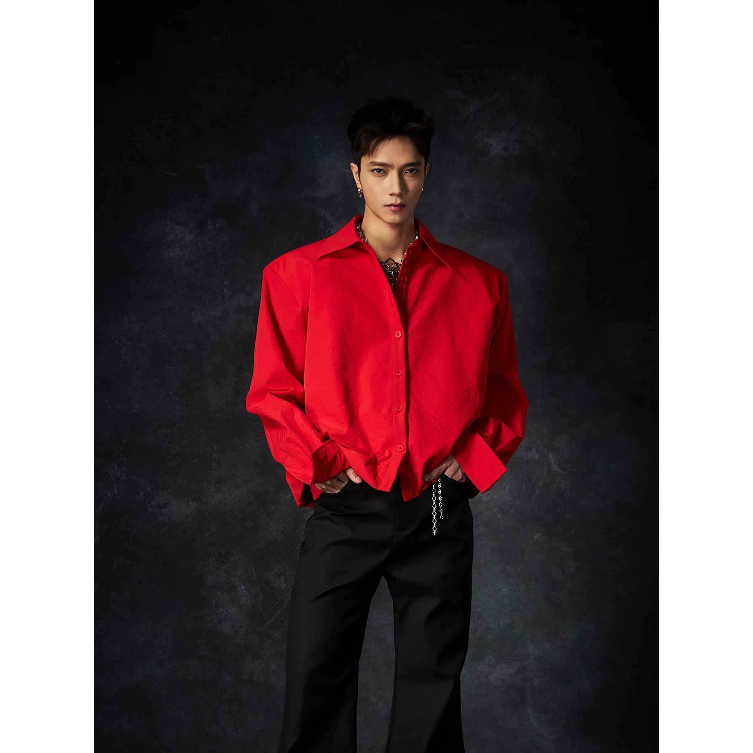 Current Draped Poplin Shirt
