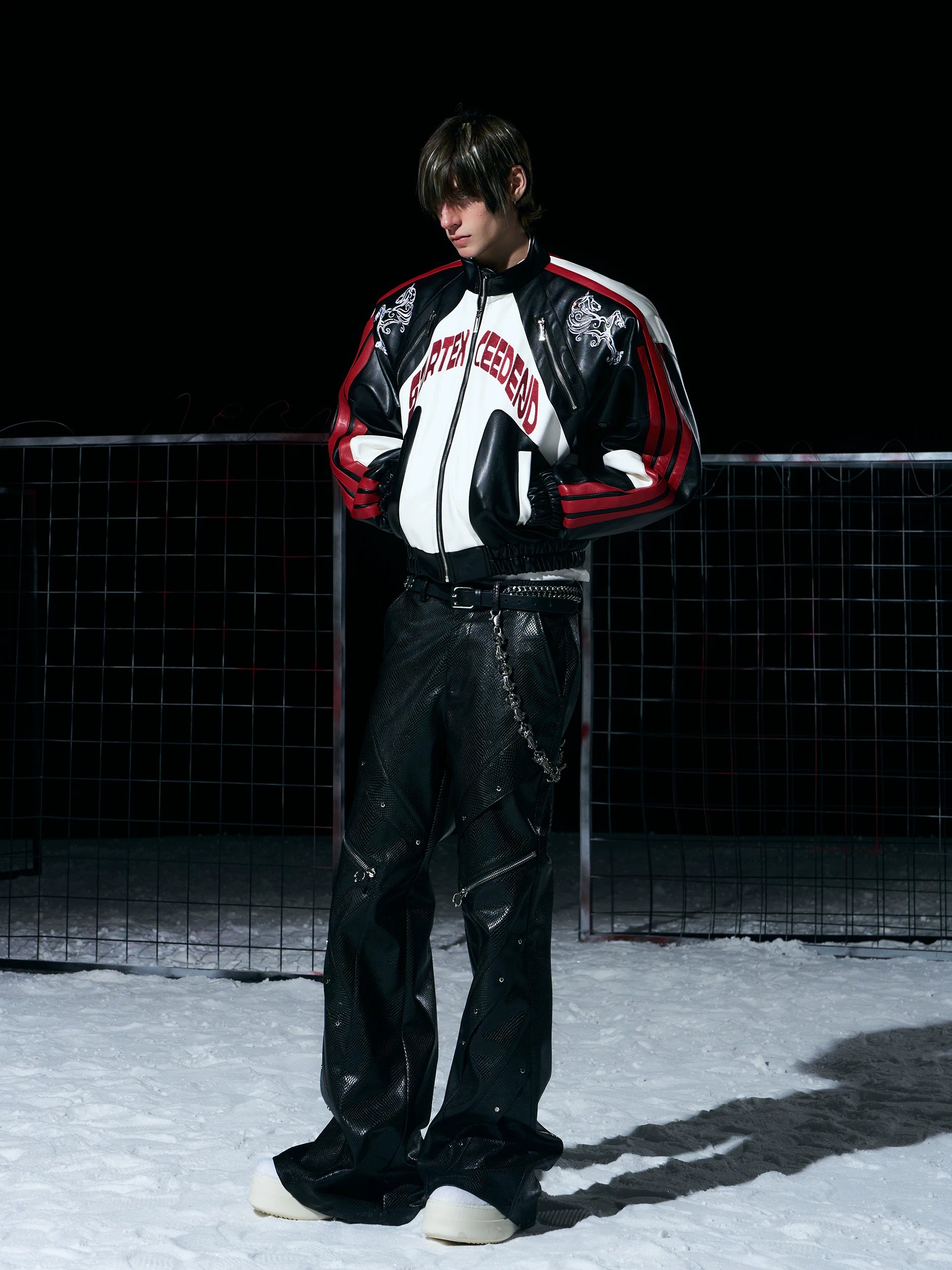 Circuit Racer PU Leather Jacket