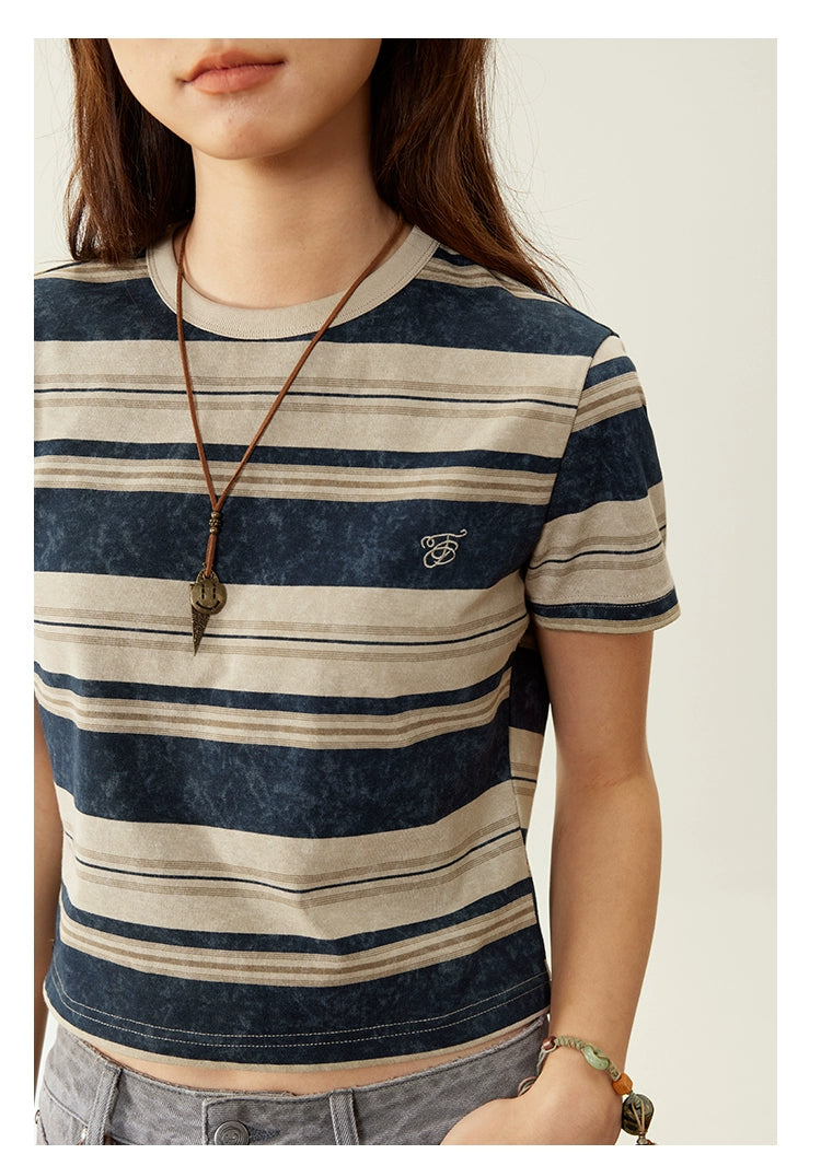 octopusme Retro Striped T-Shirt